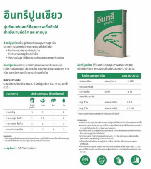 Green Bird Plaster Cement (Pre-plaster mortar for general concrete work) - Image 2