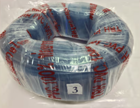 Thai rubber pipe, PVC rubber pipe 3 X25M. Clear color - Image 2