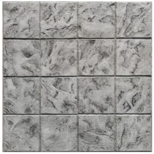 Dura One decorative floor cement, size 40x40x3.5, Smart Rock, grey color